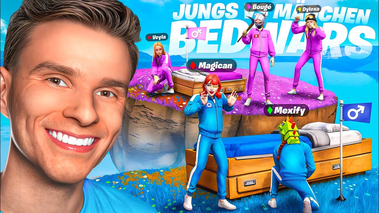 JUNGS VS MÄDCHEN IN FORTNITE BEDWARS