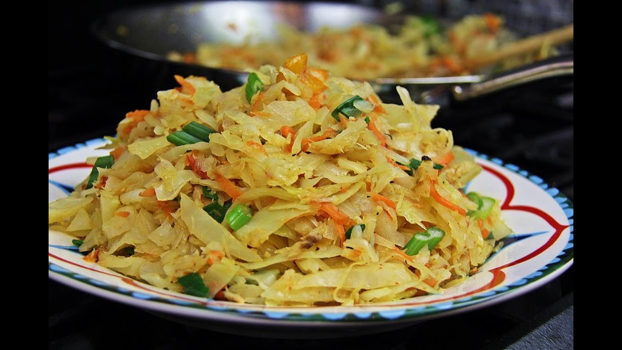 Fry Cabbage With Saltfish (Salted Cod) #TastyTuesdays | CaribbeanPot.com