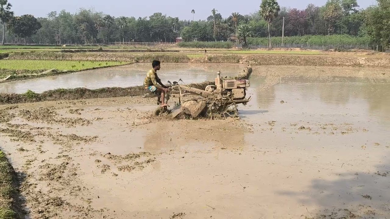 Aci R28 power tiller using for land polling in my village. 