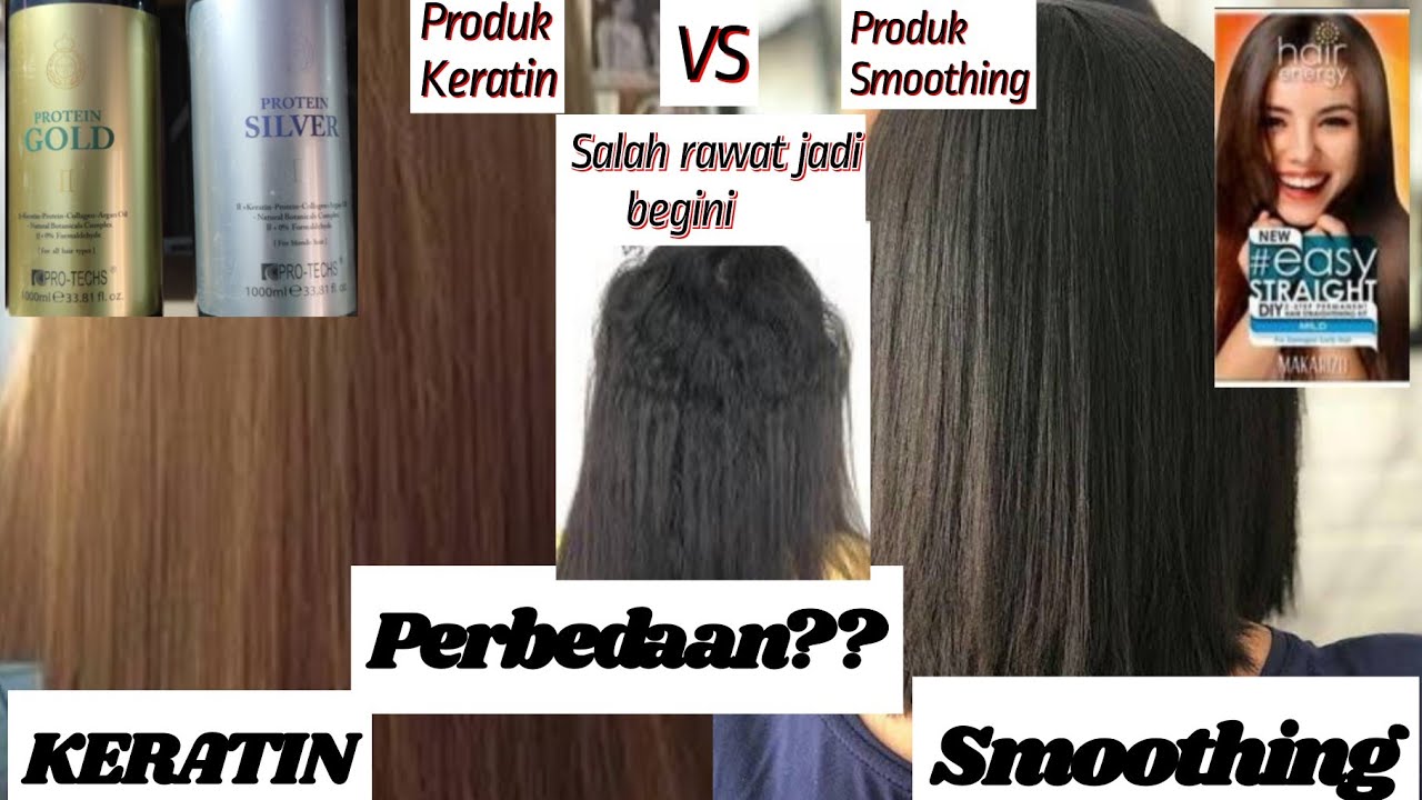 PERBEDAAN KERATIN DAN SMOOTHING |  EFEK PEMAKAIAN PRODUK PRO TECHS KERATIN VS HAIR ENERGY MAKARIZO