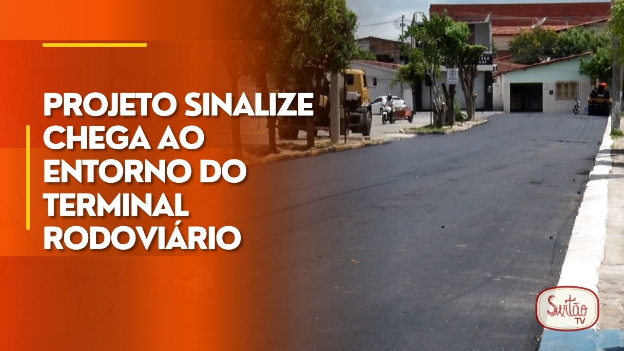 Projeto Sinalize chega ao entorno do terminal rodoviário