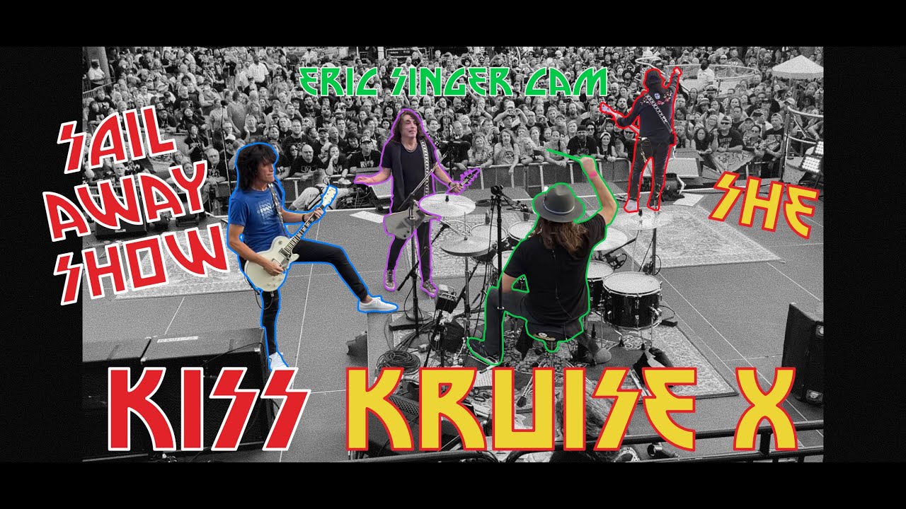 KISS - She - KISS Kruise X, Sail Away Show (Backstage/Eric Singer Drum Cam)