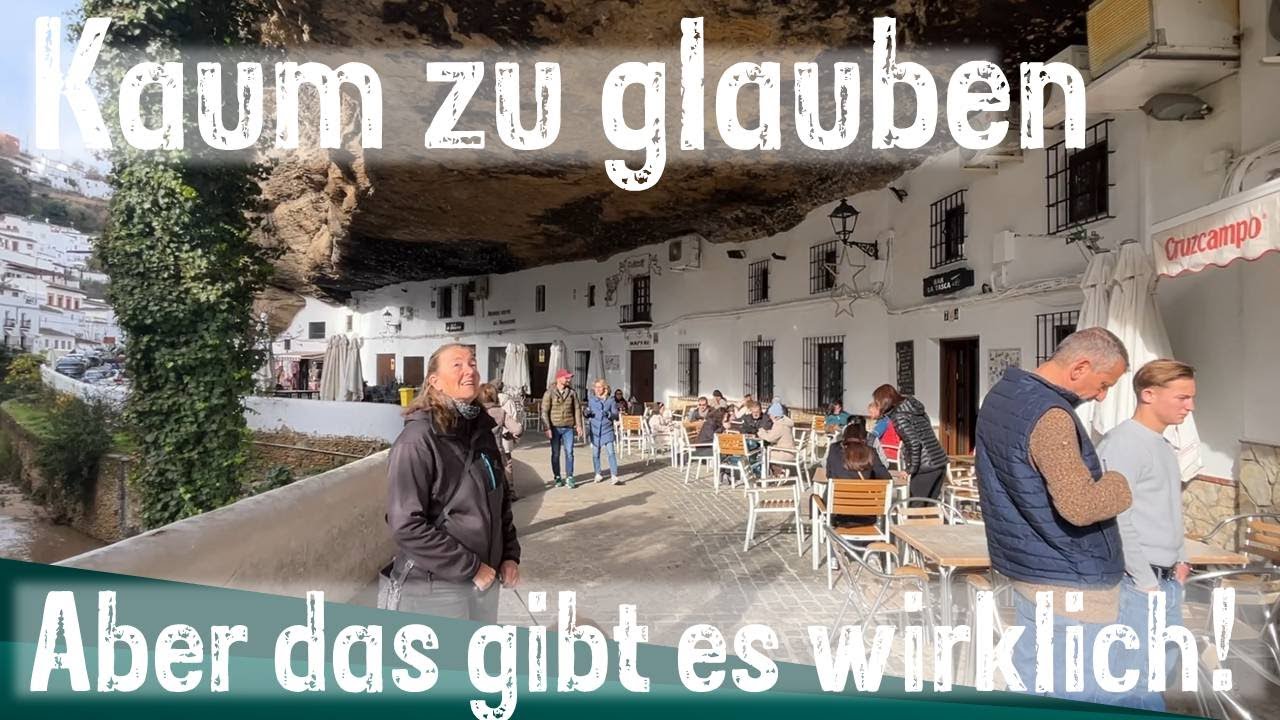 Kaum zu glauben, in Setenil gibt es Straßen, die unter Felsen verlaufen. Skurille Szenerie | Ronda