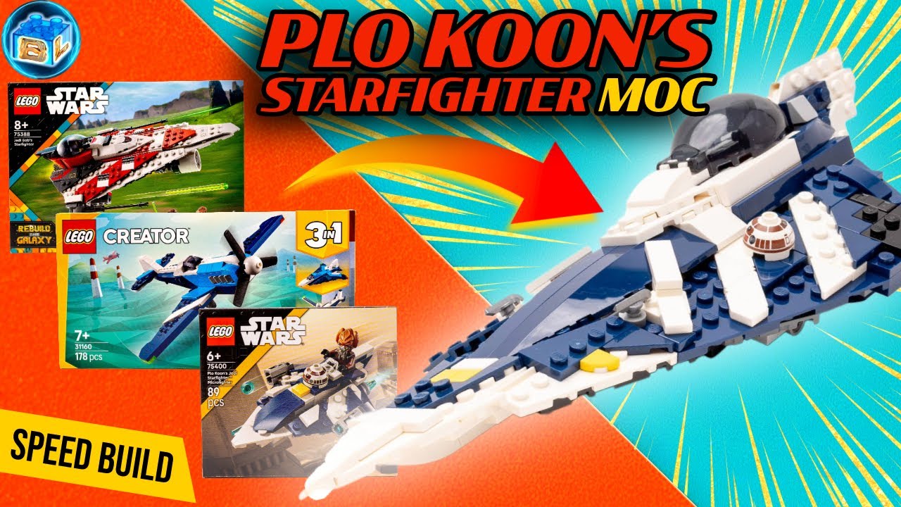I Tried This Rebrickable MOC: Plo Koon’s Starfighter | LEGO® Speed Build