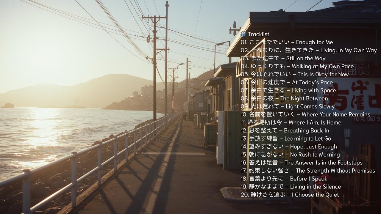 余白で生きる – Living in the Quiet Spaces Japanese Pop Songs | YOASOBI Inspired | Calm &Emotional Playlist