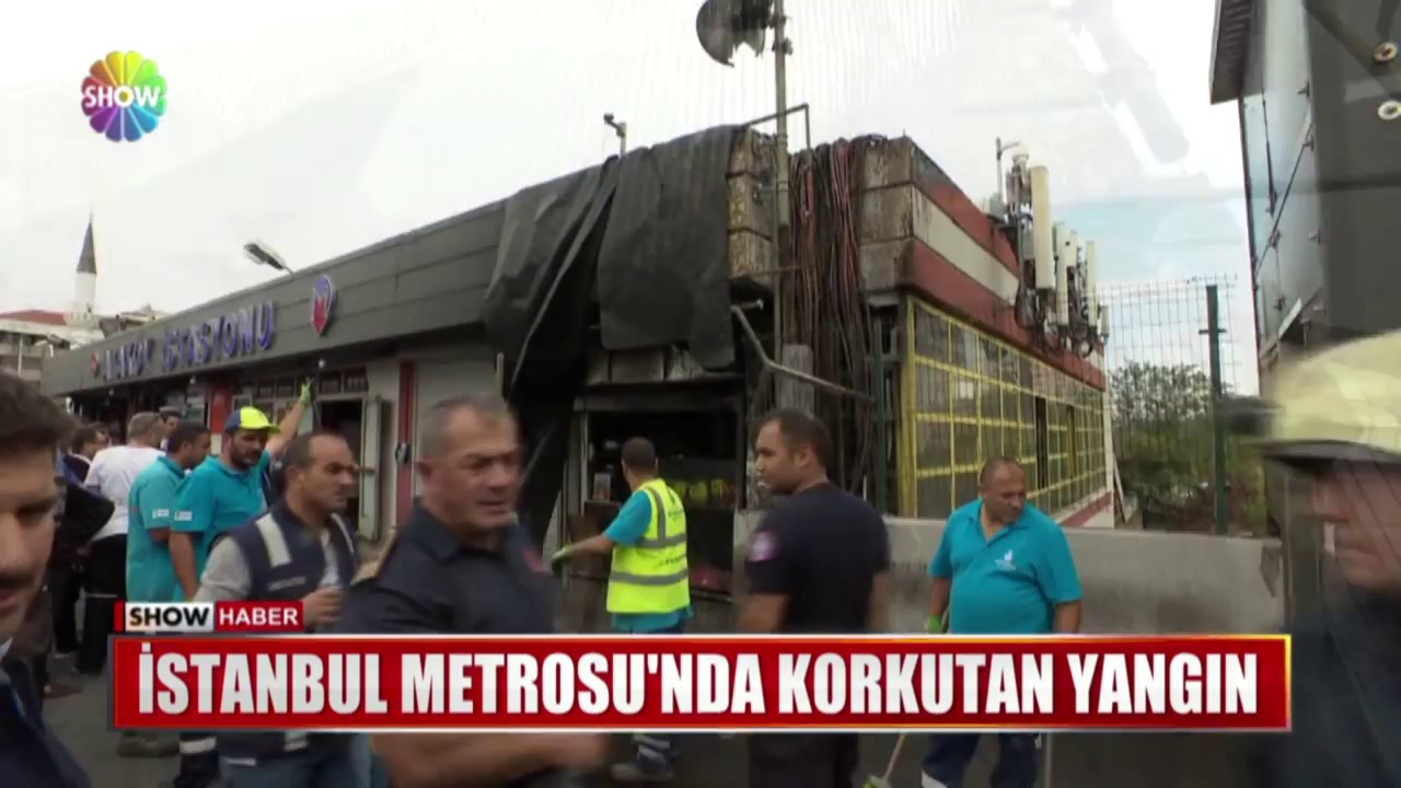 İstanbul Metrosu'nda korkutan yangın
