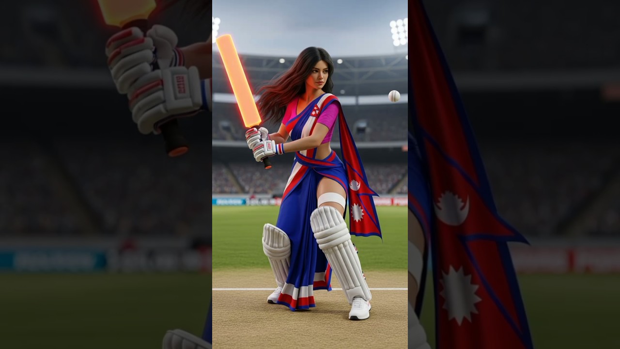 🇳🇵Nepal VS 🇵🇰 Pakistan Cricket Match between Girls #ai #nepal #pakistan