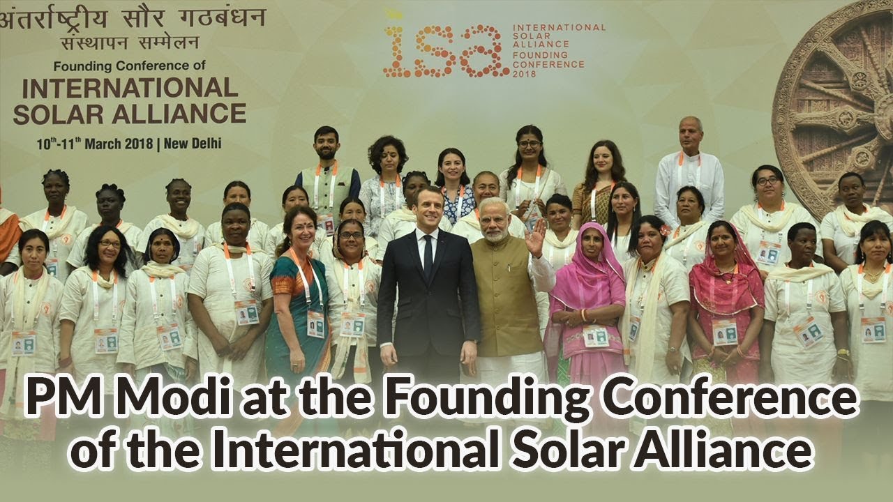 PM Modi at the Founding Conference of the International Solar Alliance