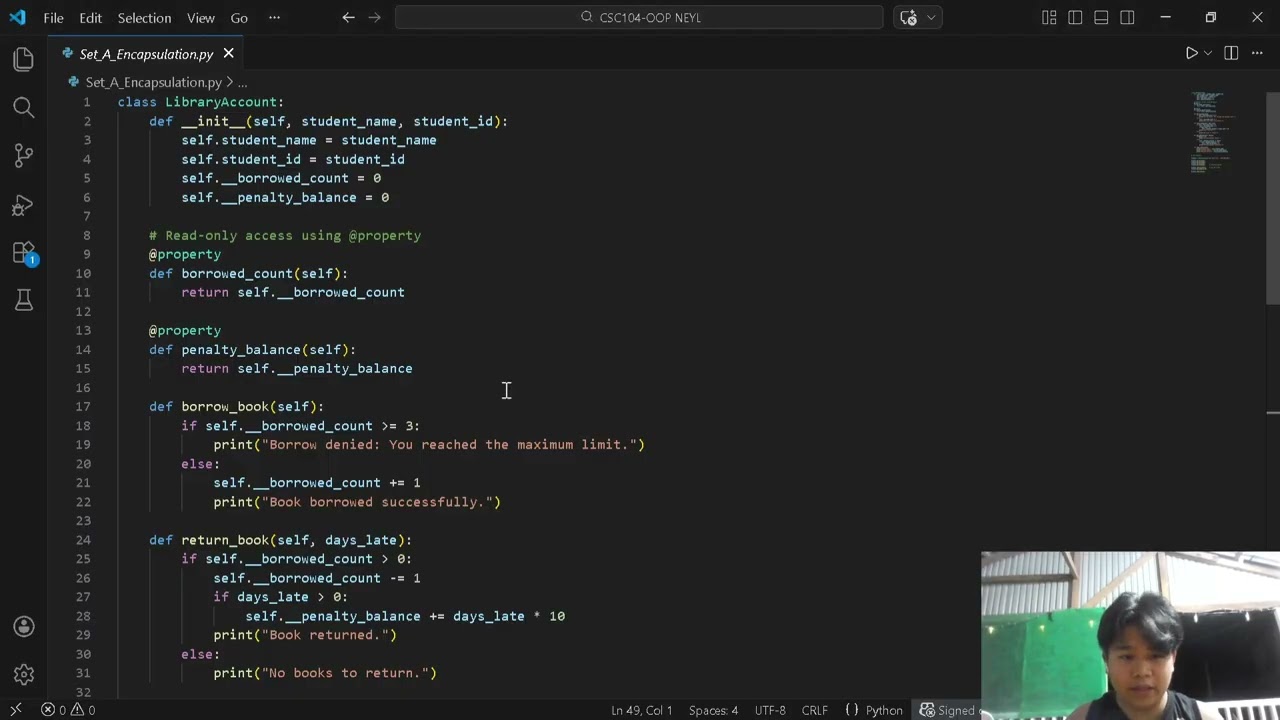 Python: Object-Oriented Programming - Encapsulation