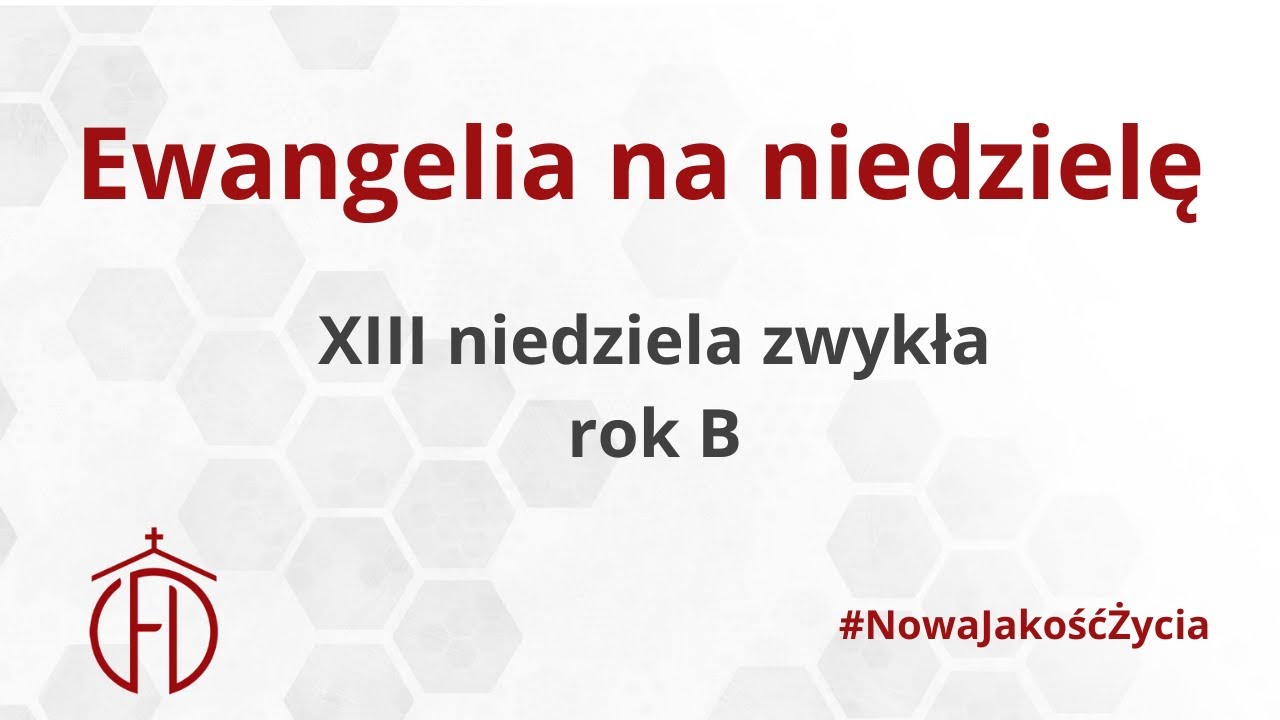 XIII niedziela zwykła - rok B