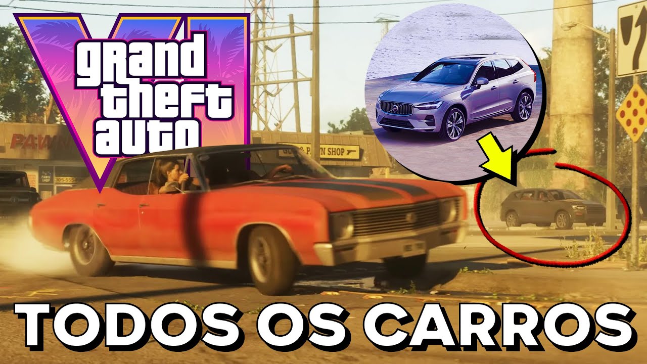 GTA 6: +100 VEÍCULOS que ESTARÃO no JOGO! | Análise do Trailer