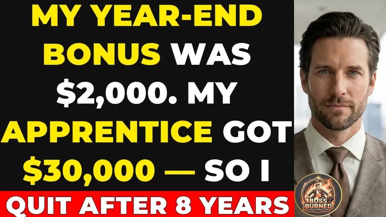 My Year End Bonus Was $2,000  My Apprentice Received $30,000&mdash;So I Quit After 8 Years