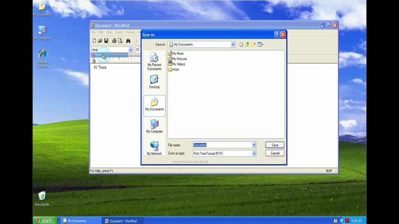 NotePad, WordPad, Word