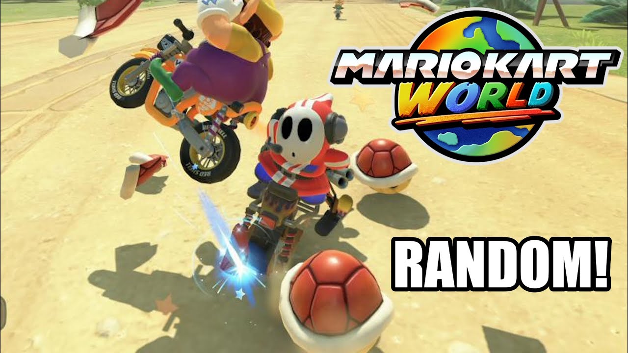 4 Random Mario Kart World Races as Shy Guy (No Commentary)