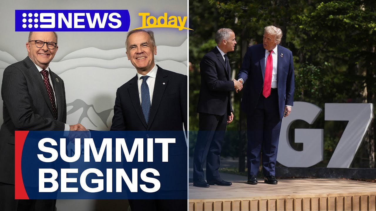 Leaders gather for the start of G7 Summit in Canada | 9 News Australia