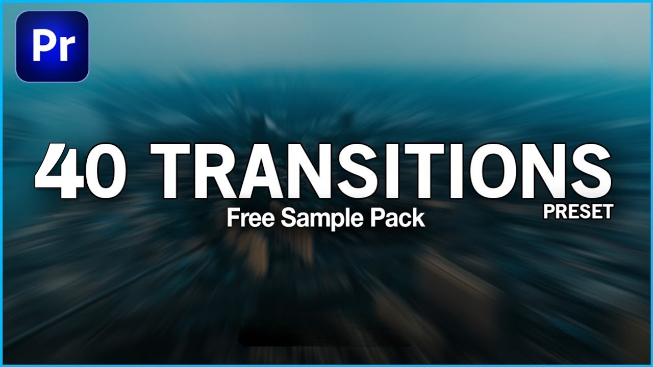 40 Free Smooth Transitions Presets Pack for Adobe Premiere Pro.
