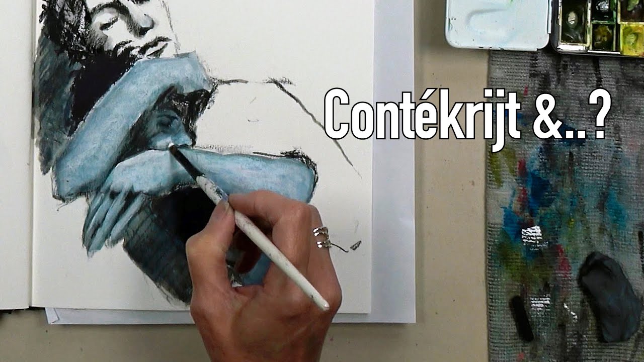 Welke materialen heb ik voor deze tekening gebruikt? Timelapse met uitleg!