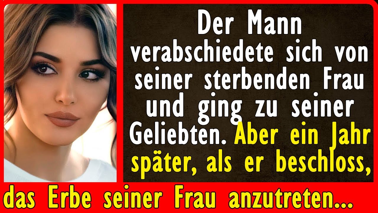 Der Mann ging zu seiner Geliebten. Aber ein Jahr später, als er beschloss.