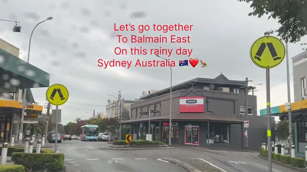 Let’s go together to Balmain East on this rainy day Sydney Australia 🇦🇺❤️🦘