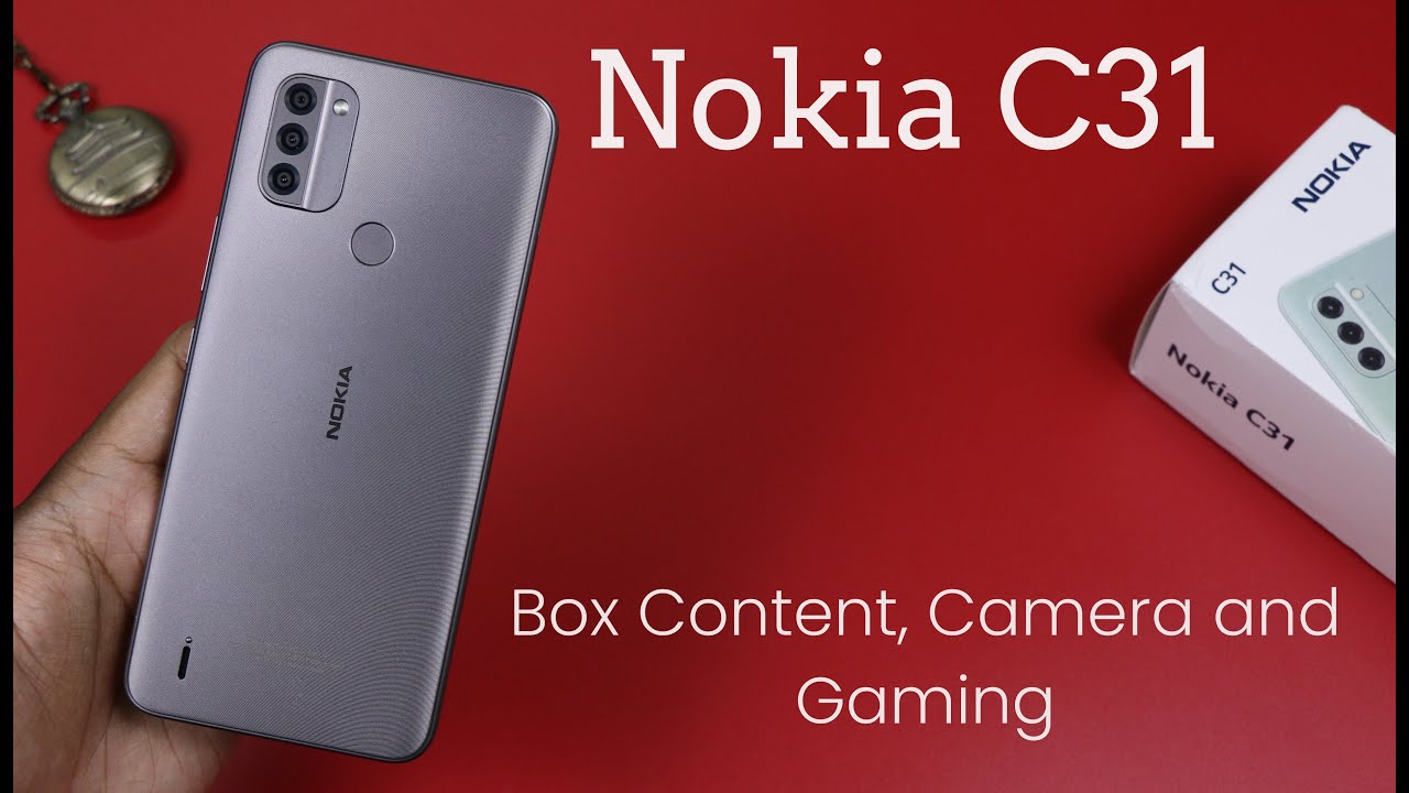 Nokia C31 - Box Content, Camera and Gaming