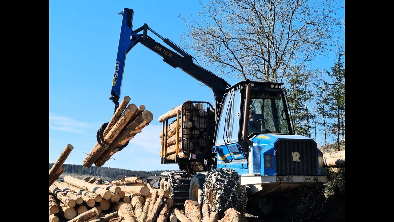 🌲*Blue-Power* • Rottne F13-C • Forwarder in Action • Forstunternehmen Holz-Winter • Part-1 🌲