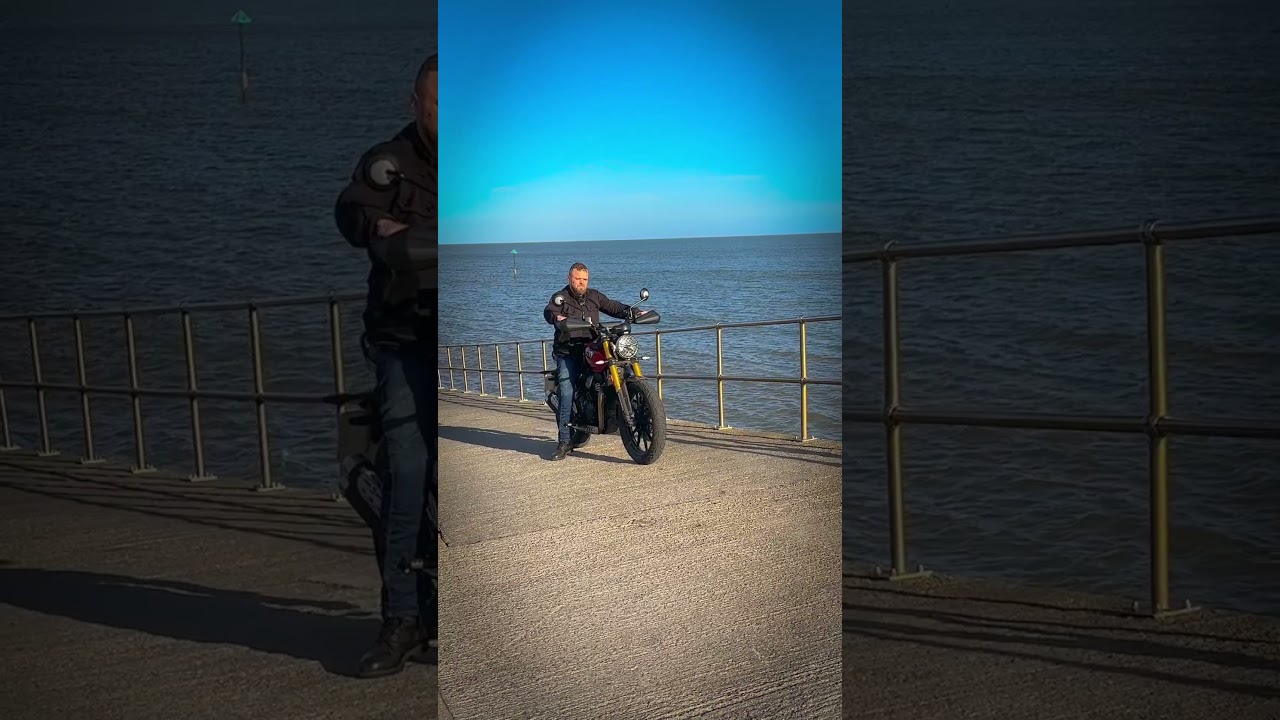 The Triumph Scrambler 400 X