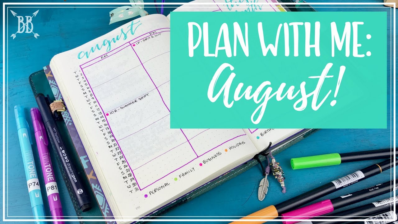 Plan With Me (kind of) #20: August