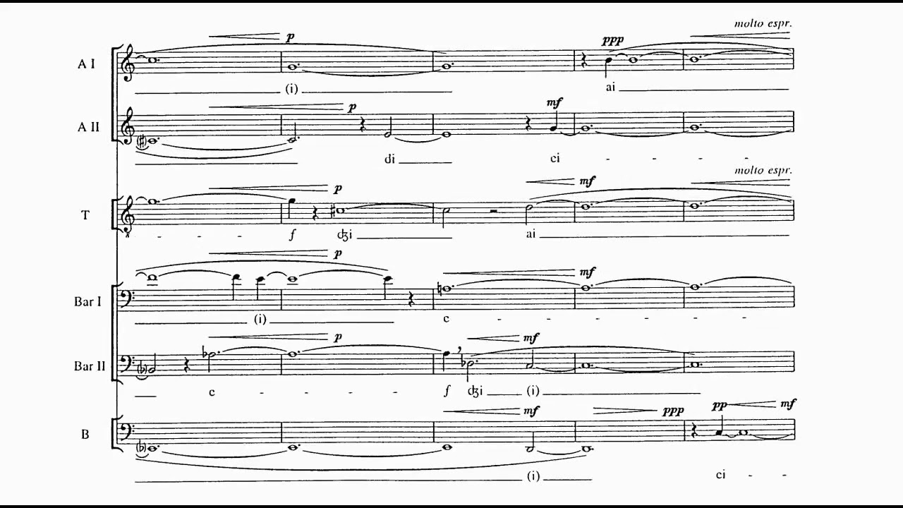 Ligeti - Nonsense Madrigals, for 6 men's voices