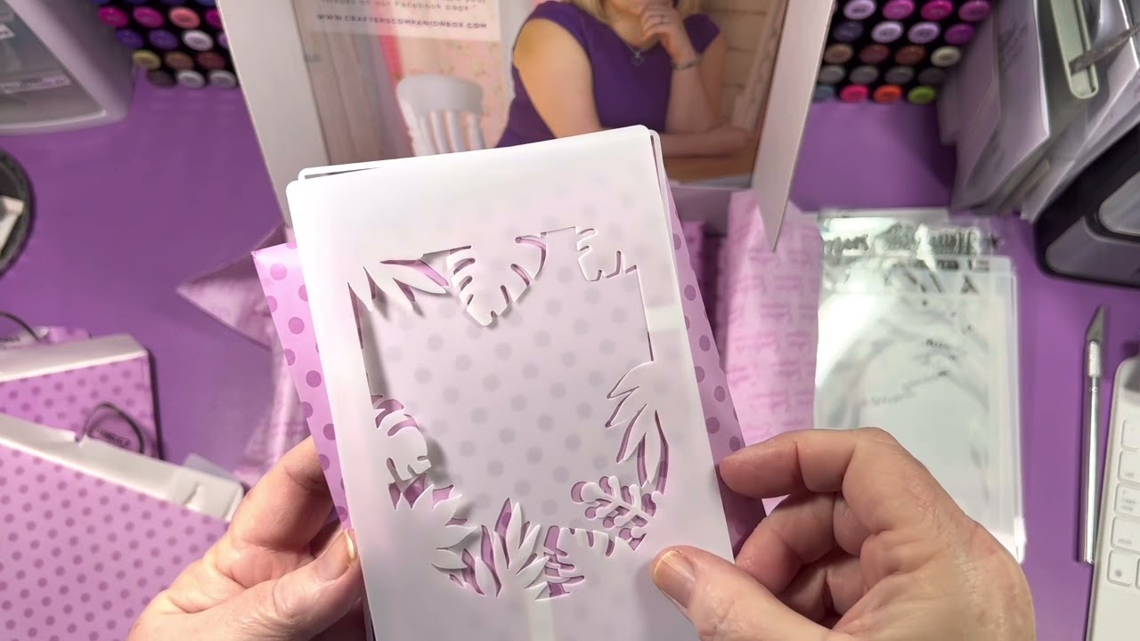 Crafters Companion Monthly Sub box #43 ~ Silhouette Stencils & Stamps ~ 1.11.22