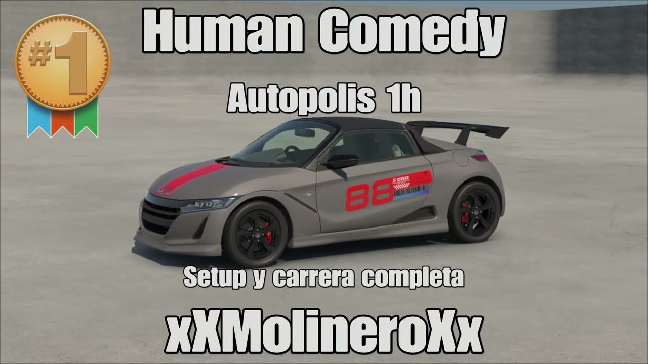 Human Comedy Autopolis 1h Setup y carrera completa