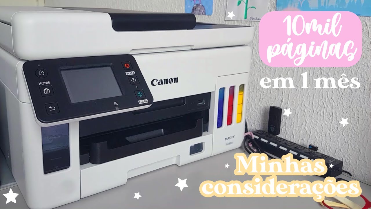 Minhas considerações sobre a impressora CANON MAXIFY GX6010⭐ | Papelaria Lunar🌙