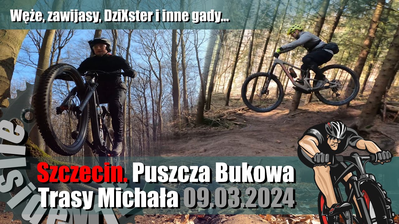 Szczecin MTB. Puszcza Bukowa. Świetne single Michała. Scott, Santa Cruz, Ibis, Canyon Enduro Ride.