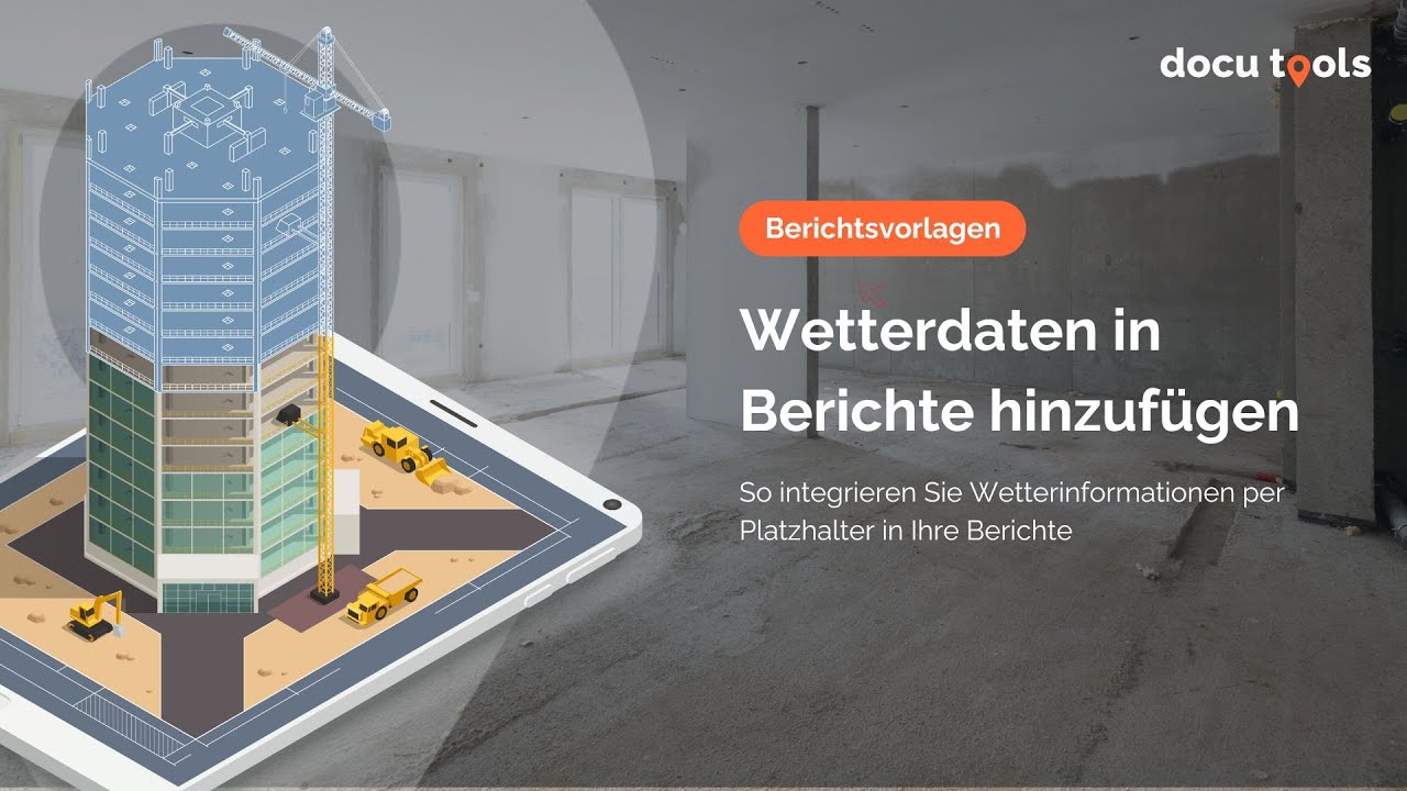 Wetterdaten automatisiert in Berichte hinzuf&uuml;gen