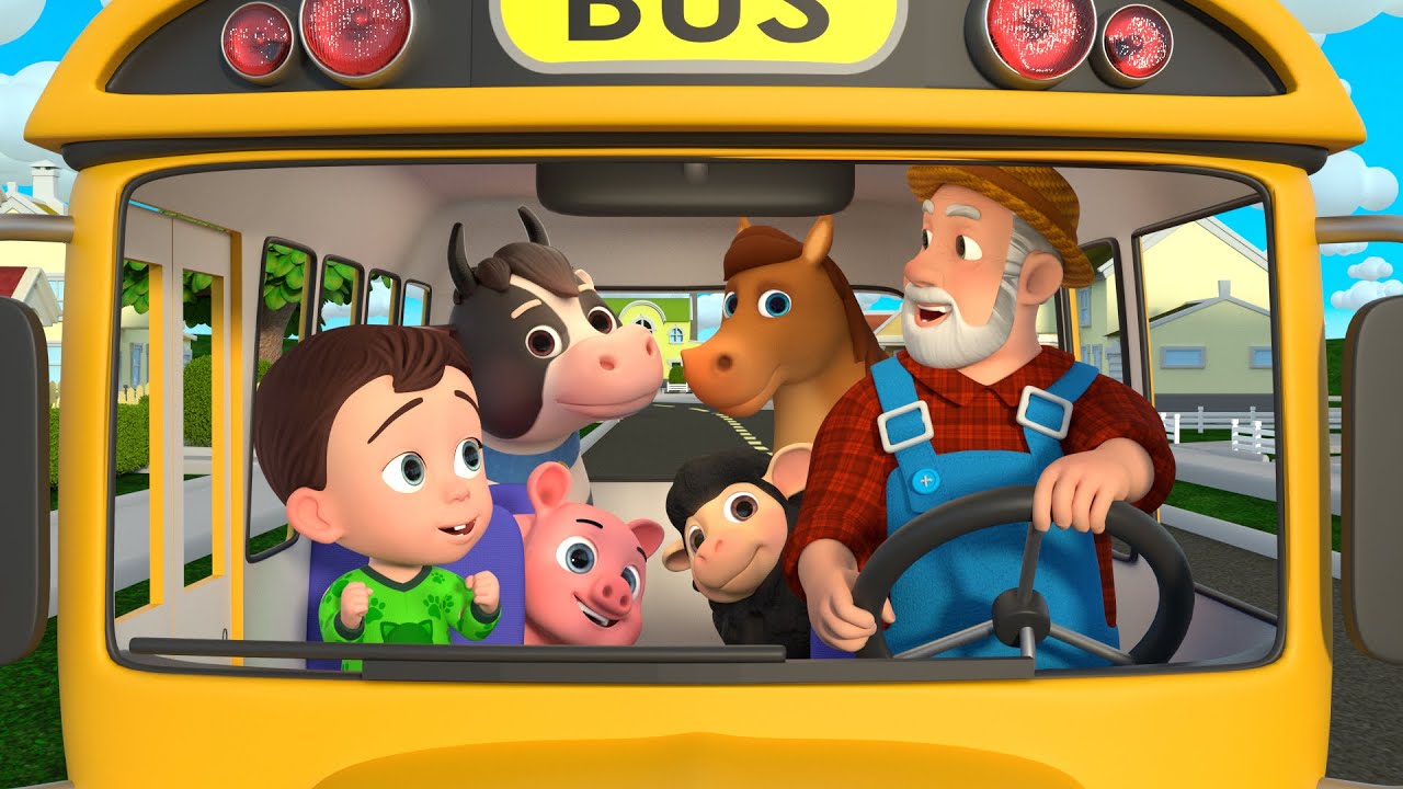 Wheels on the bus baby Animals+More Newborn Educational Nursery Rhymes & Kids Songs