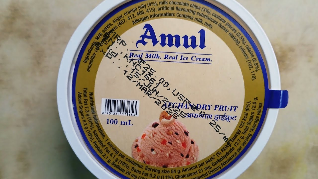Amul Afghan Dry Fruit Icecream #review 