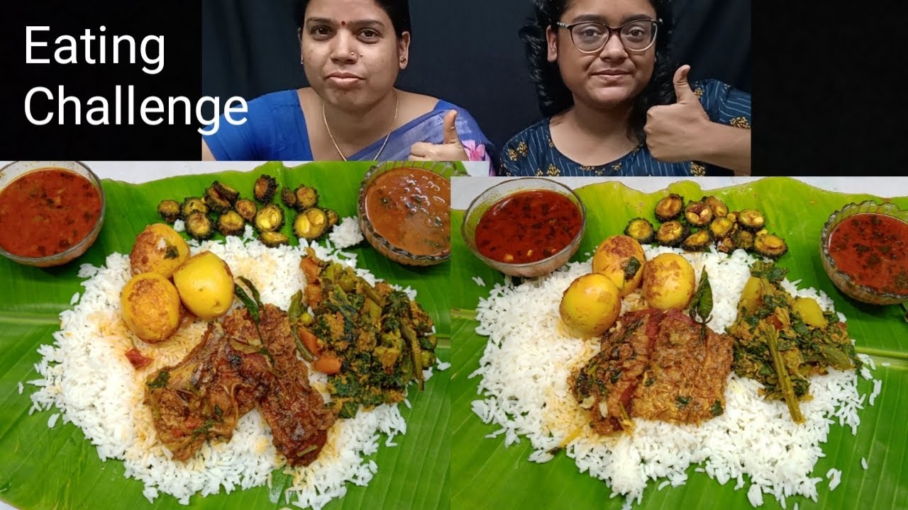 Bengali Lunch | Eating Challenge Video Part-0024 | Egg Curry Fish Curry