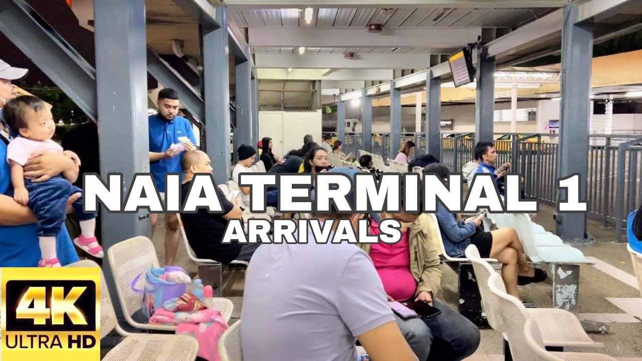 #NAIA Terminal 1| Waiting Area | Arrivals | Manila 🇵🇭| Walking Tour | #Len TV Vlog [4K]