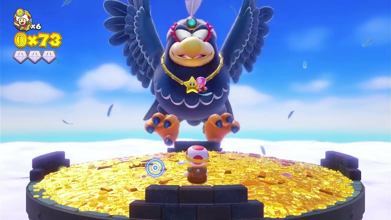 Captain toad treasure tracker 100%: part 18: Ep 1 lvl 18: Wingo's watchtower + credits
