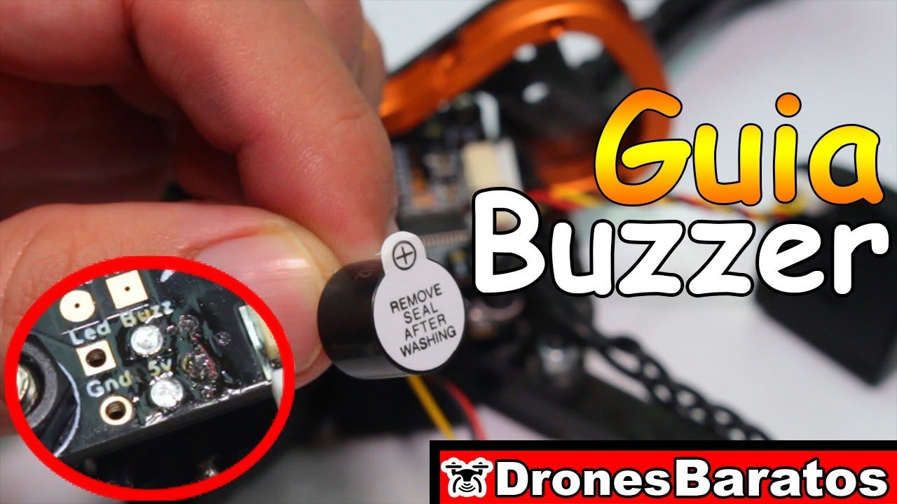 Como poner un Buzzer en un Drone de Carreras - Eachine Tyro99 Español