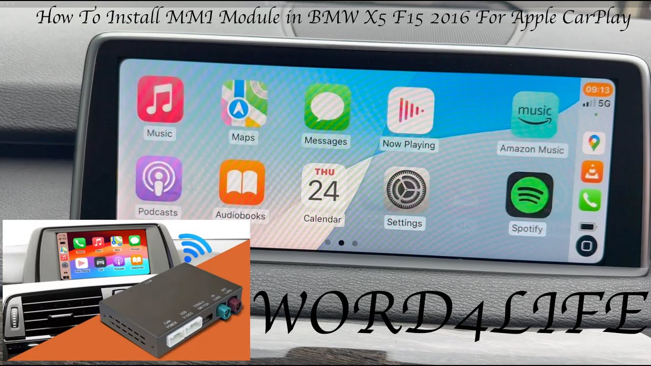 How To Install MMI Module in BMW X5 F15 2016 For Apple CarPlay