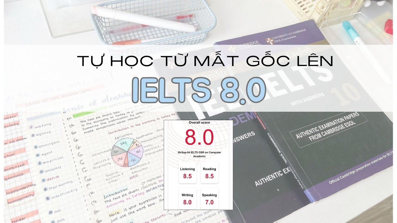 Mình đã tự học IELTS từ mất gốc lên 8.0 như thế nào? (KÈM TÀI LIỆU FREE)