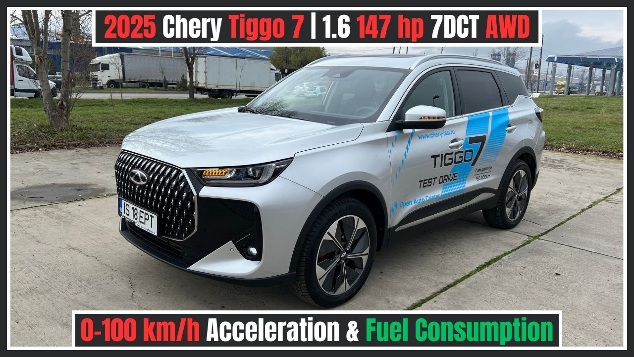 2025 Chery Tiggo 7 (1.6 147 DCT AWD) 0-100 & Fuel Consumption