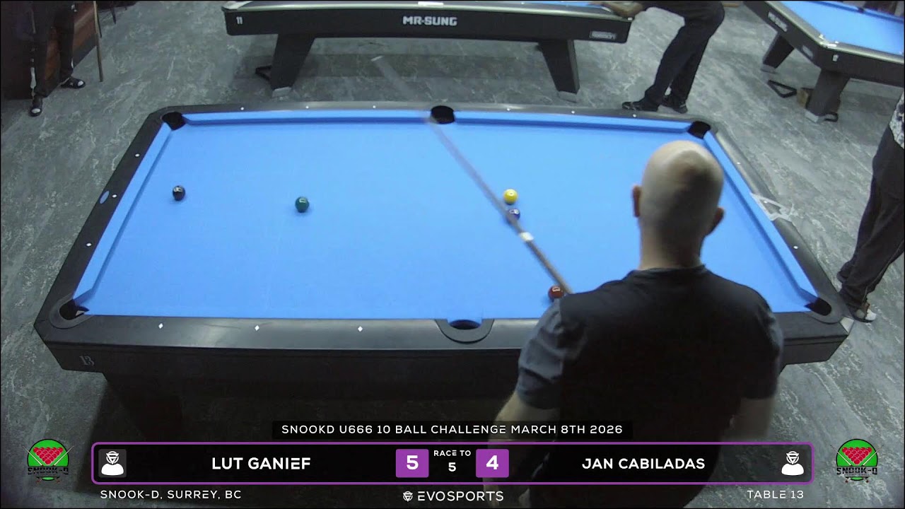LUT GANIEF vs JAN CABILADAS - SNOOK-D - TABLE 13 | EvoSports
