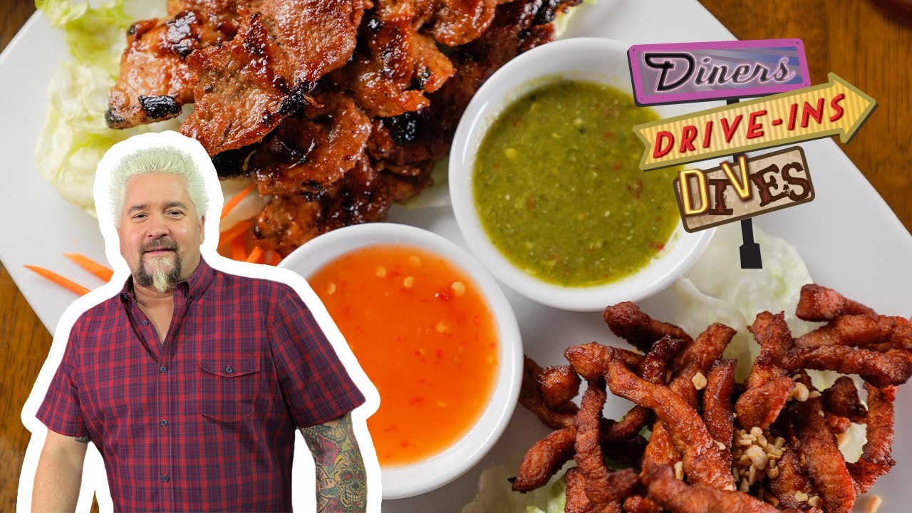 Guy Fieri Eats Thai Food in New Jersey | Diners, Drive-Ins and Dives | Food Network
