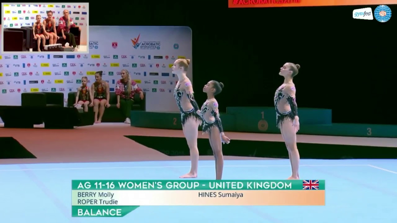 World Age Group Acrobatic Championships 2018 - GREAT BRITAIN 11-16 WG Balance Qualifications