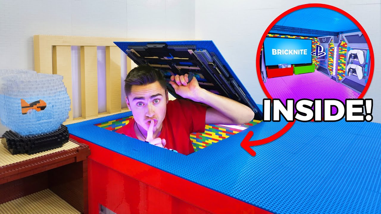 I Built a Secret LEGO Gaming Room!