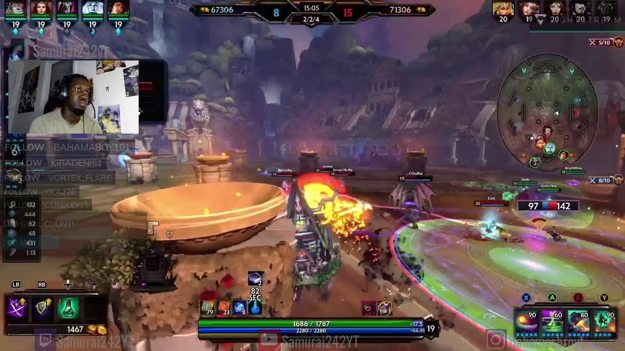 SMITE Dominating Arena With BABA YAGA With The Gang(Sweaty Night)