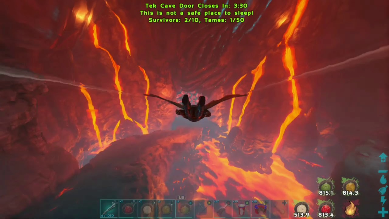 ARK, Gliding the tek cave.
