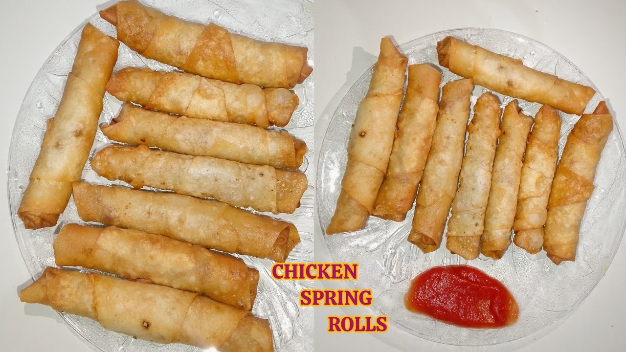CHICKEN SPRING ROLLS | IFTAR , SNACK , TEA TIME RECIPE | FROZEN ITEM , CRISPY ROLLS RAMADAN 2025.