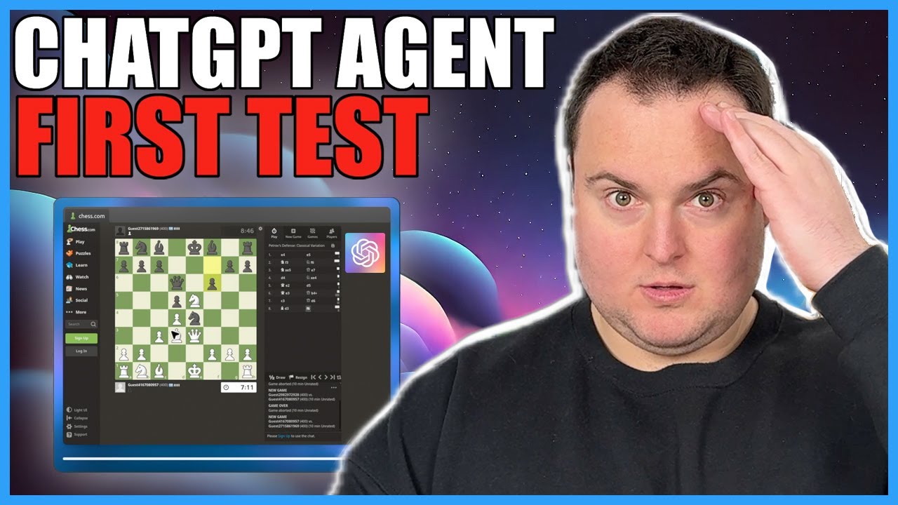 ChatGPT Agent Hands-On Testing (Chess, Slides & Excalidraw)